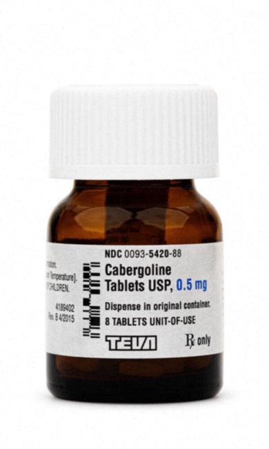 Structure chimique de la cabergoline